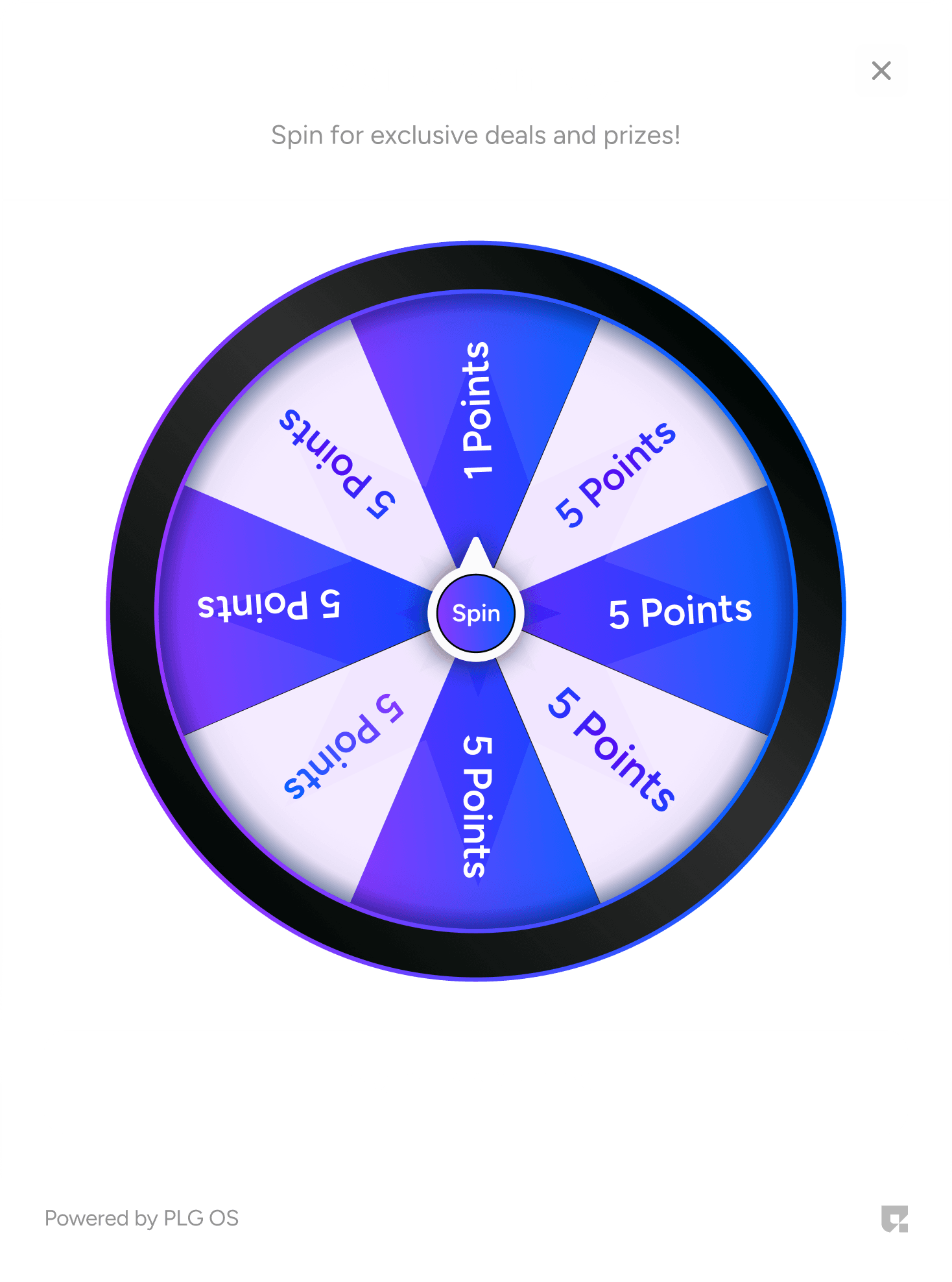 Spin the wheel preview